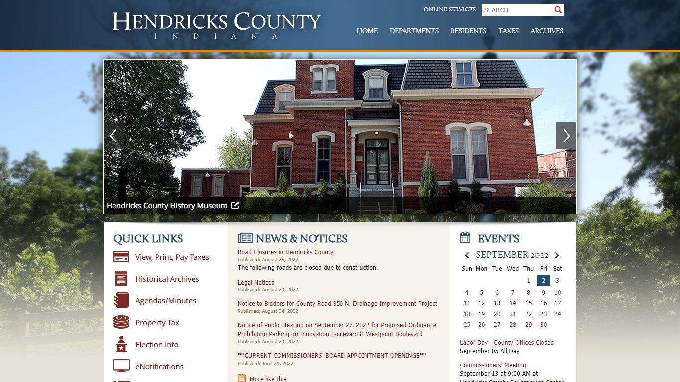 STATE OF INDIANA ) HENDRICKS SUPERIOR COURT SMALL CLAIMS COUNTY OF ...